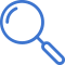 magnifying glass icon mblue   