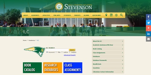adlai stevenson high school homepage screenshot   