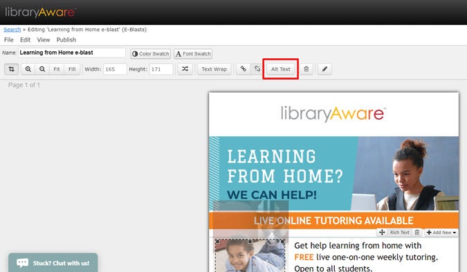alt text libraryaware image