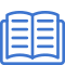book open icon mblue