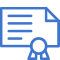 certificate icon mblue
