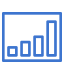 chart box icon mblue