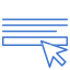 cursor click icon mblue