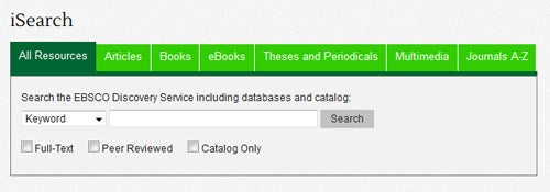 de la salle health sciences institute search box screenshot