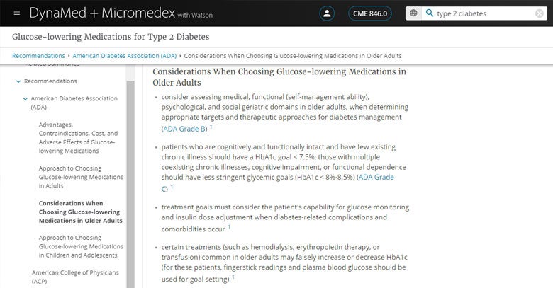 dynamed micromedex screenshot