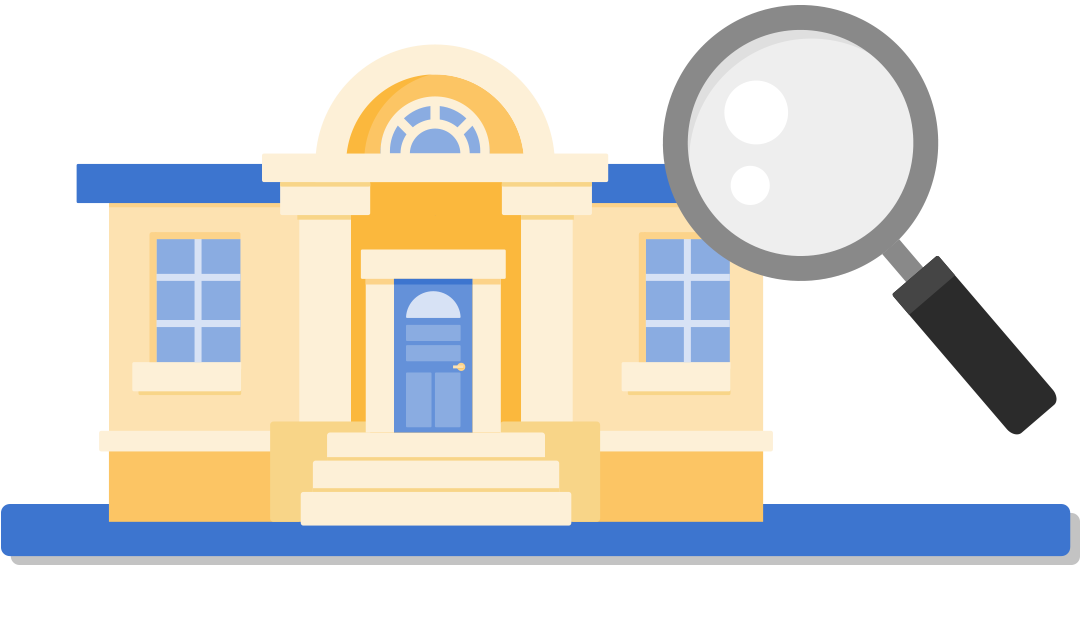 finding the library illustration