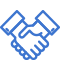 handshake icon mblue