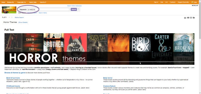 horror themes screengrab image