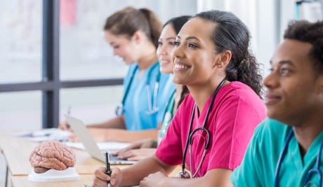 hospital healthcare students in classroom web slider    