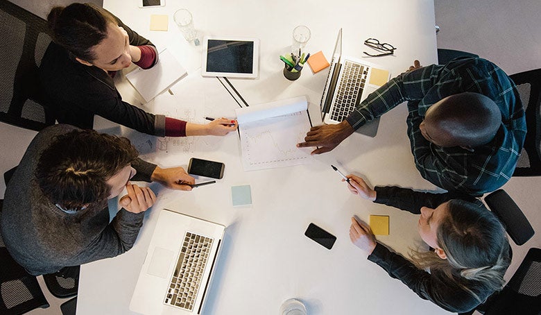 how we show up for eachother group working together story image