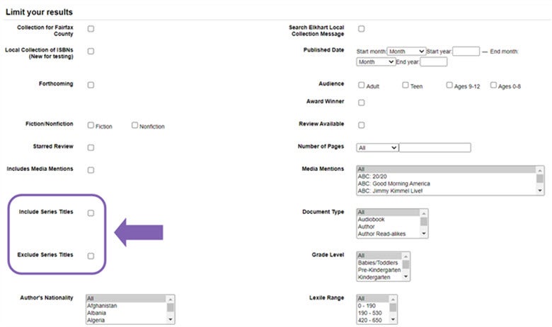 include exclude series image