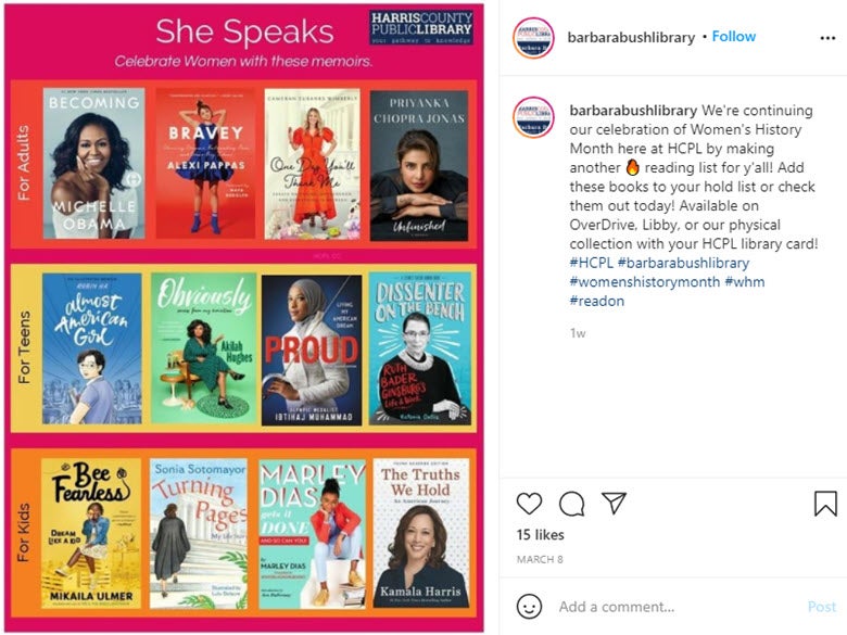 insta example barbara bush image