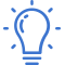 lightbulb icon mblue