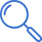 magnifying glass icon mblue