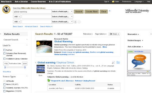 millersville university results screenshot