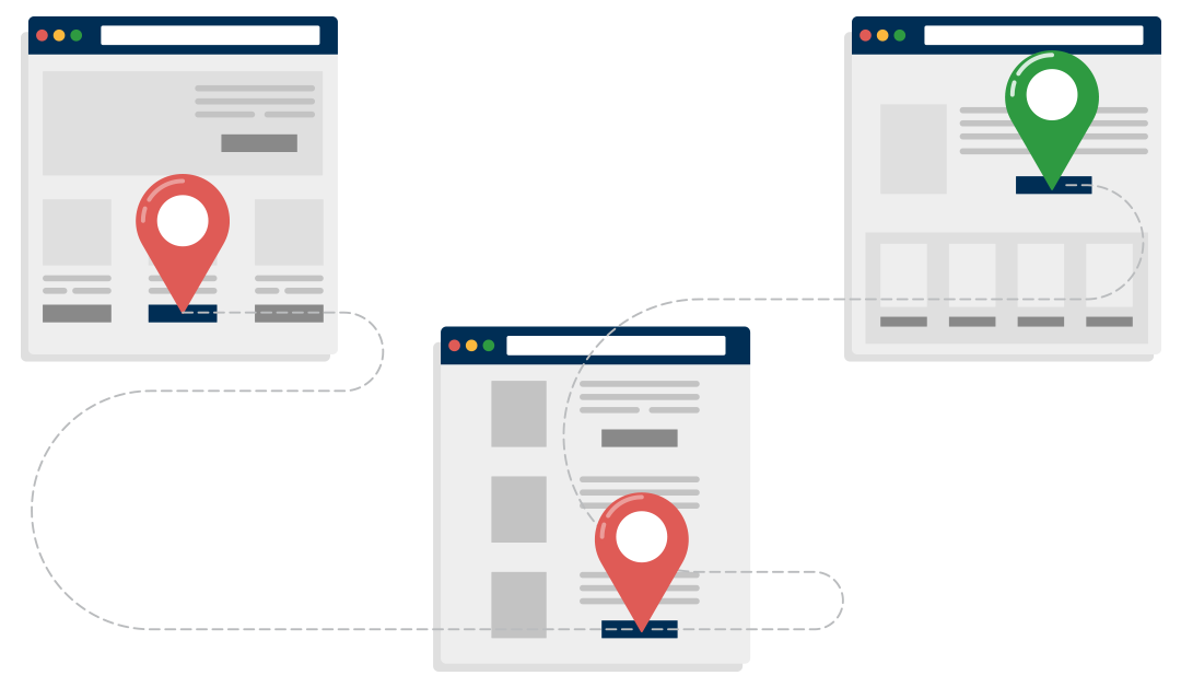 navigating the library website illustration