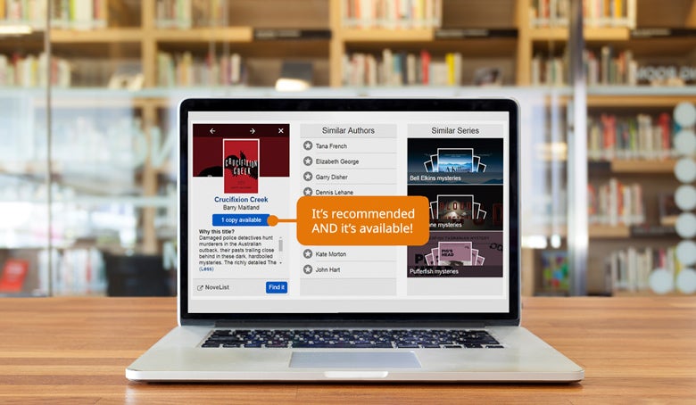 novelist product catalog on the shelf web image