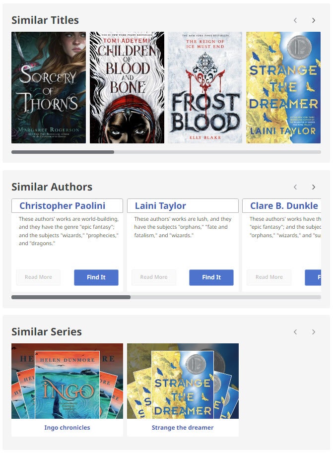 novelist select readalikes why image    