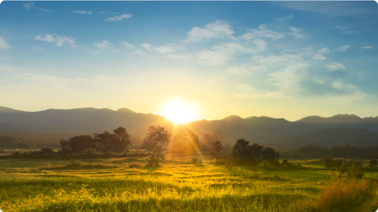 open for research horizon sunrise landing page horizontal image    