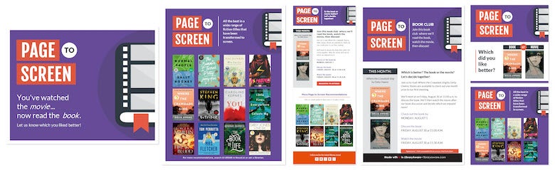 page to screen collage image