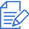 paper pencil icon mblue
