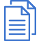 paper two icon mblue