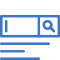 search box icon mblue