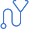 stethoscope icon mblue