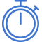 stopwatch icon mblue
