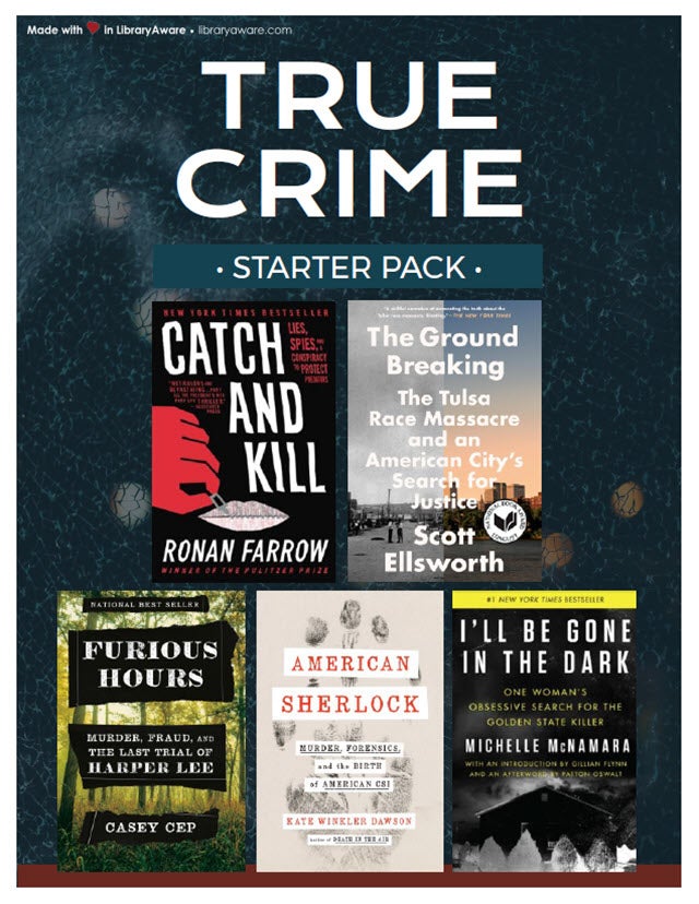 true crime starter pack flyer image
