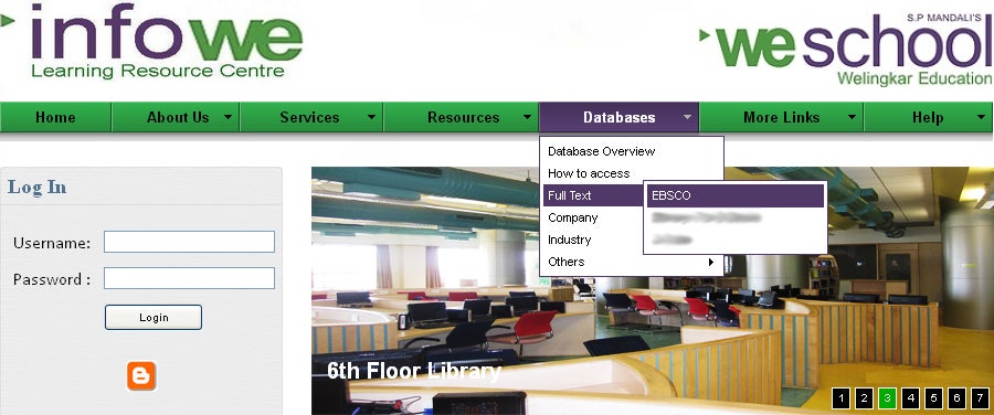 welingkar institute homepage screenshot