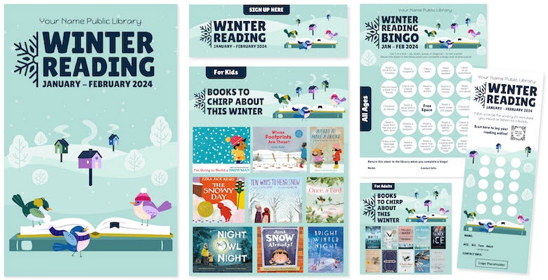 winter reading collage oct image