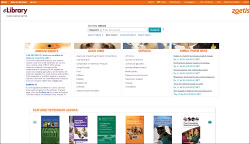 zoetis homepage screenshot