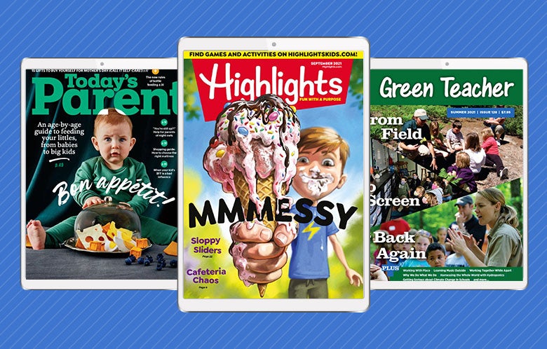 3 Flipster magazines on tablets