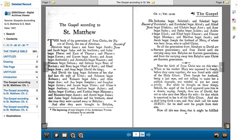 Gospels According to S. Matthew & S. Mark, 1901