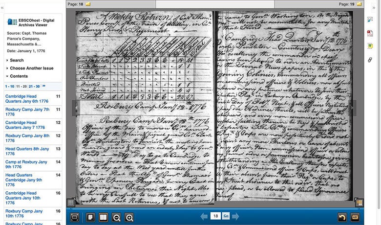 Capt. Thomas Pierce's Company, 1776