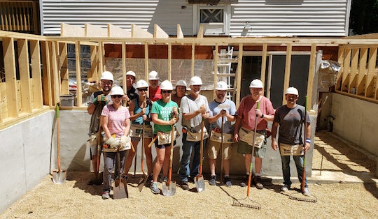 ebsco employees volunteering for habitat for humanity