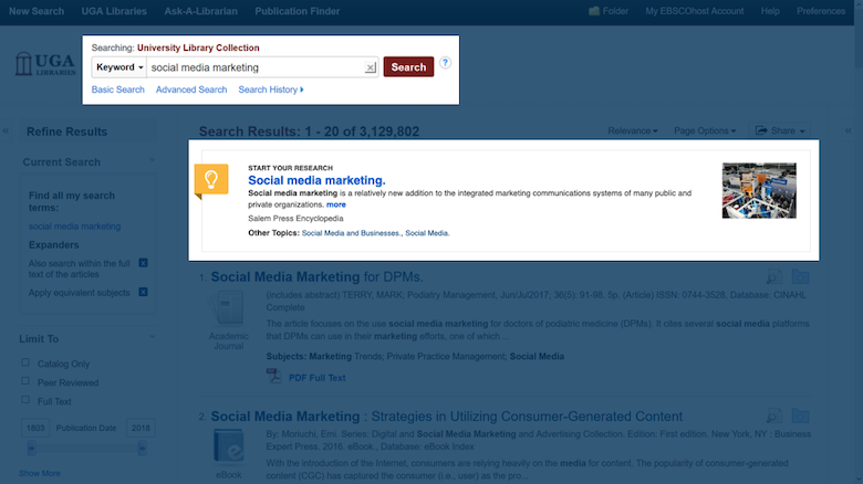 Ebsco Discovery Service Academic Libraries Ebsco