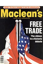 Cover: Macleans - September 1985