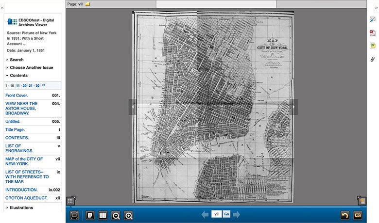 Picture of New York in 1851