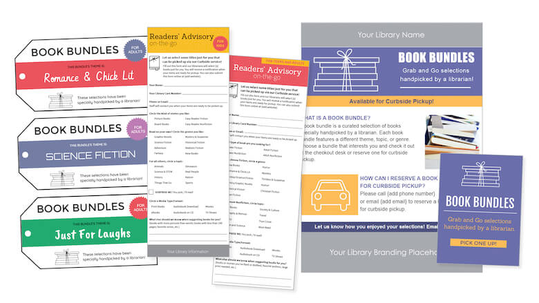 RA on the go rack cards that are available in LibraryAware
