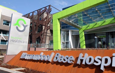 Exterior shot of Warrnambool Base Hospital